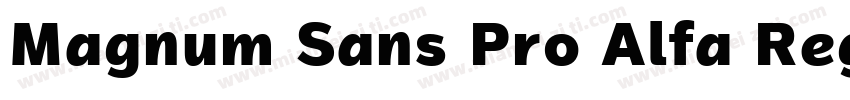 Magnum Sans Pro Alfa Regular 4字体转换